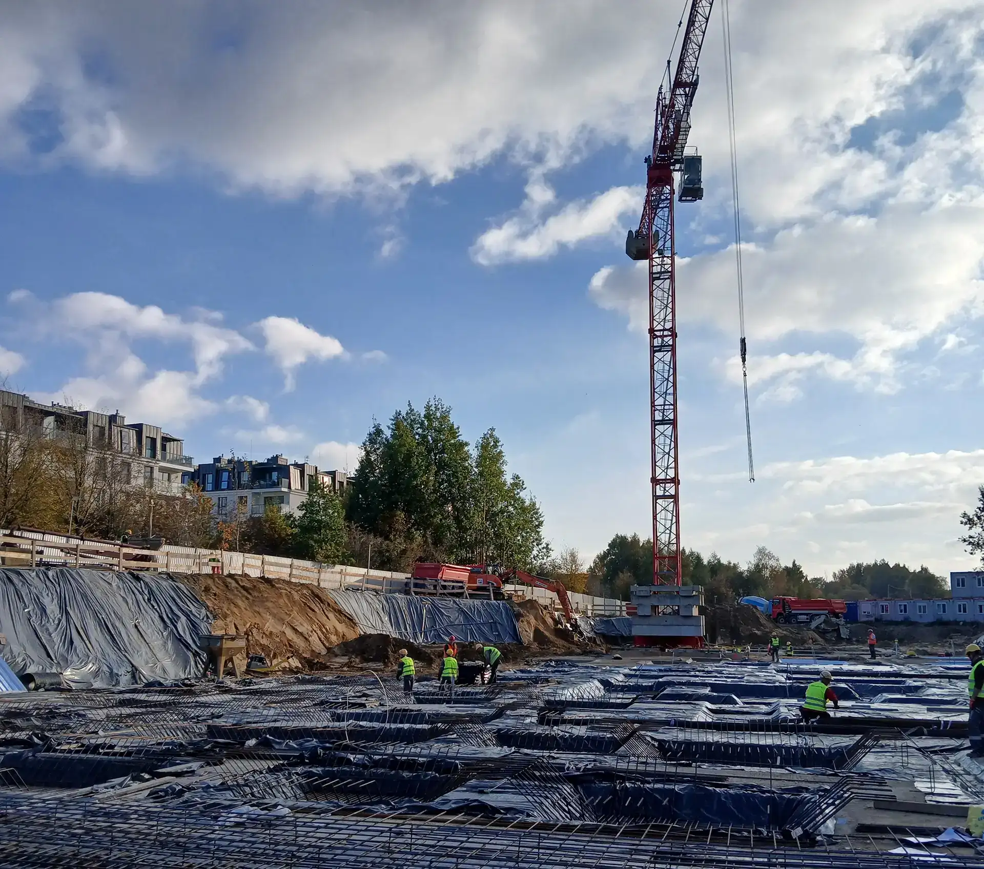 Postęp pracy Oxygen Park, Gdańsk, październik 2024